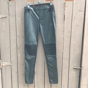 Calvin Klein Jeans black leather pants